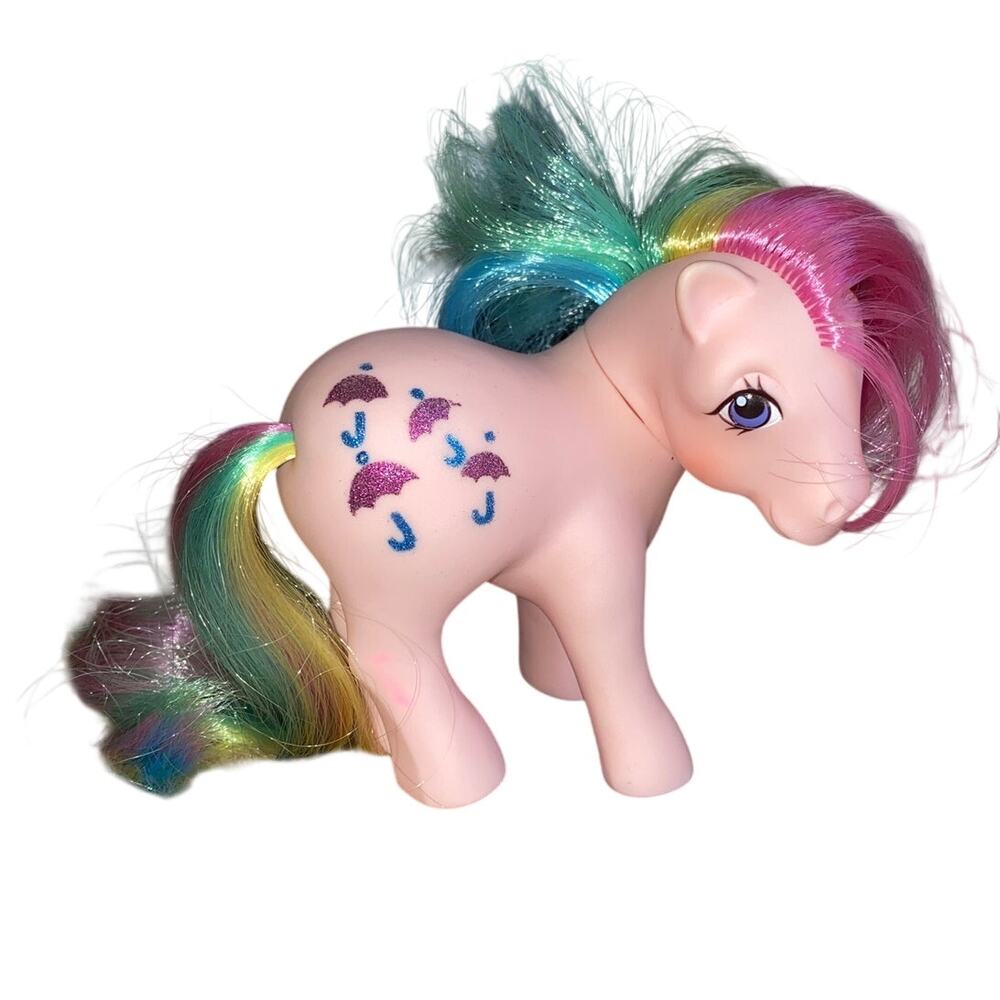 Vintage My Little Pony Parasol G1 1983 rainbow hair pink umbrella Hong Kong